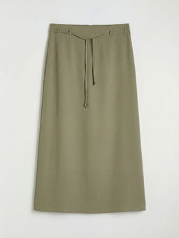 B?y?k Beden Beli Lastikli Arm?rl? Etek