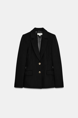 FITTED BLAZER WITH SHOULDER PADS - Zara фото 5