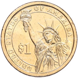 Монета 1 доллар 2012 года (Р) США 24-й президент США Гровер Кливленд