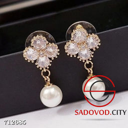 Женские серьги с жемчугом
