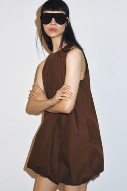 VESTIDO MINI GLOBO / Marr?n - Zara фото 2