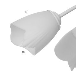 Люстра «Оникс» BayerLux 5×15 Вт E27, белый, 52×52×15 см
