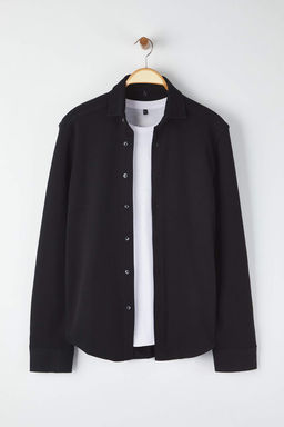 Siyah Regular Erkek Gomlek TMNAW26GO00019