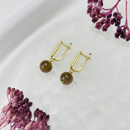 Серьги из Раухтопаза