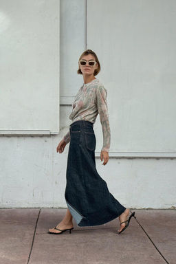 FLORAL PRINT KNIT CARDIGAN - Zara фото 2