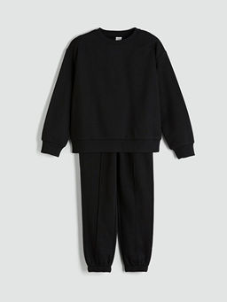 Bisiklet Yaka K?z ?ocuk E?ofman Tak?m