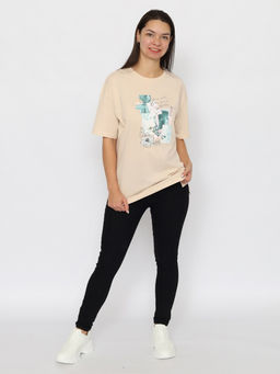 CRB wear / CSMW 60351-31 Футболка женская,бежевый/Ex.Cherubino  фото 4