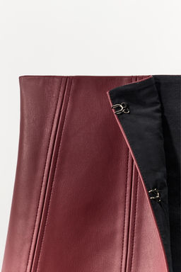 FAUX LEATHER CORSET BELT - Zara фото 7