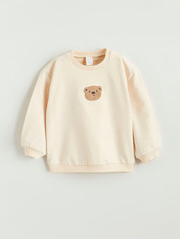 Bisiklet Yaka Erkek Bebek Sweatshirt ve Pantolon