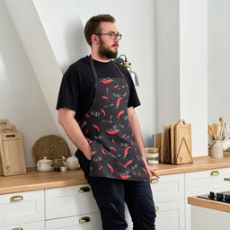 Фартук Этель Pepper 73х71 см, 100% хл, репс 210 гр/м2