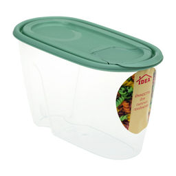 Банка для сыпучих продуктов п/эт. 0,9л овал. (М1220)