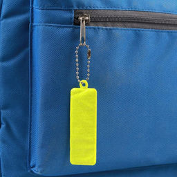 Цена за 5 шт. Светоотражающий элемент «Прямоугольник», 2.5×7 см, жёлтый