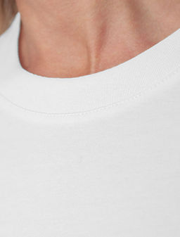 Свободная футболка из премиального хлопка с эластаном - Vilatte фото 3