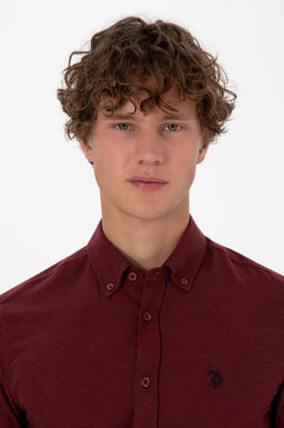 Erkek Bordo Uzun Kollu Basic G_mlek Sepette S_rpriz _ndirim - U.s. polo assn фото 2