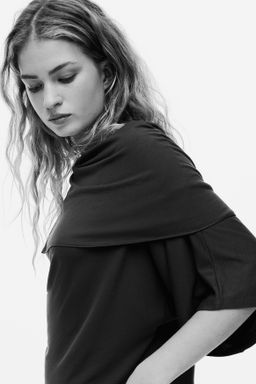 Cape-detail jersey top - H&m фото 9