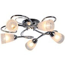 Люстра 5*40Вт Е14 48*48*15см хром 7-6192