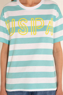 U. S. Polo Assn / Женская мятная футболка с круглым вырезом - U.s. polo assn фото 14