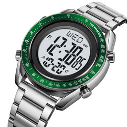 Часы наручные Skmei мужские электронные 2145silver-green