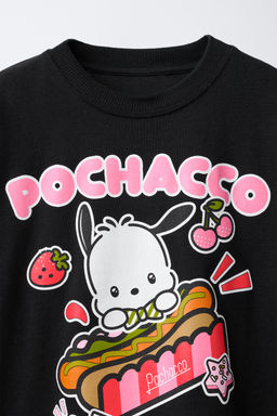 CAMISETA POCHACCO AND HIS FRIENDS  SANRIO / Negro - Zara фото 4