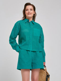 Рубашка укороченная - Stilla фото 8