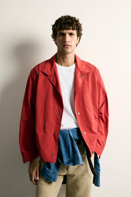 SOBRECAMISA T?CNICA LIGERA REGULAR FIT / Rojo - Zara фото 2
