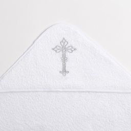 Полотенце крестильное с вышивкой 100% хлопок, 75 х 75 см - Крошка я фото 12