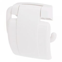 Держатель для туалетной бумаги пластмассовый 16х115х5,5см, белый, (без крепежей) (Россия)