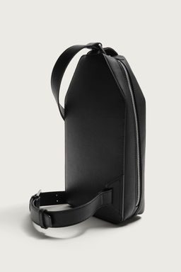 BANDOLERA VERTICAL TEXTURA / Negro