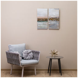 КОМПЛЕКТ ИЗ 2-Х КАРТИН АБСТРАКЦИЯ ГОРИЗОНТ 30Х60Х2,5 СМ - Bronco фото 2