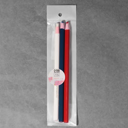 Карандаш для ткани, самозатачивающийся, 3 шт., белый, красный, синий