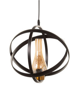 Светильник «Орбиталь» 1×40 Вт, Е27, 33×33×33(+100)см, чёрный/бронза/медь