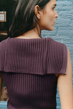 RIBBED KNIT WAISTCOAT TOP - Zara фото 3
