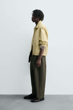 STRUCTURED CROPPED FIT JACKET - Zara фото 4