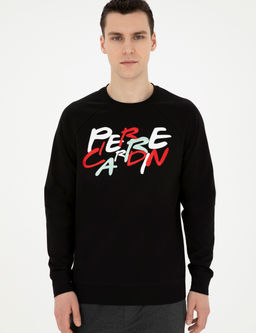 Siyah Regular Fit Sweatshirt