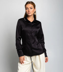 Блуза #ОКТ025022, чёрный
