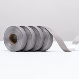 Цена за 4 шт. Лента полипропиленовая Matte для декора и подарков, серебро, 2 см х 50 м