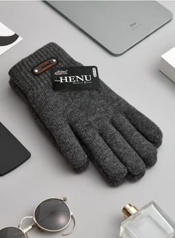 PM0018 Перчатки (мех внутри) СЕРЫЙ