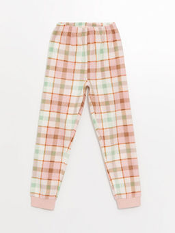 Beli Lastikli Ekose K?z ?ocuk Pijama Alt