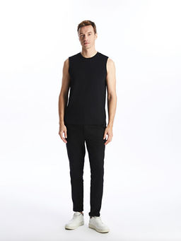 Bisiklet Yaka Erkek Kolsuz Ti??rt