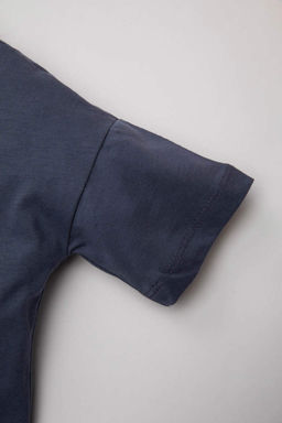 Футболка с короткими рукавами и принтом для маленьких мальчиков - Defacto фото 3