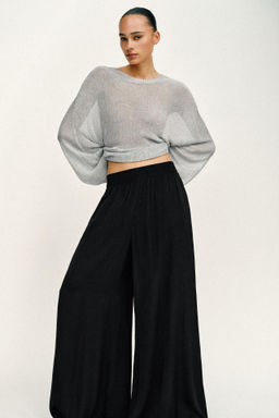 PANTAL?N FLUIDO ANCHO / Marr?n - Zara фото 20