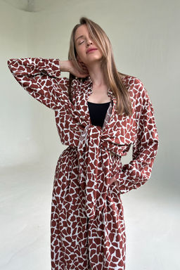 Костюм женский SET065/11/Белый, коричневый - M&G all natural фото 10