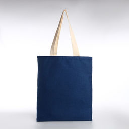 Сумка-шопер без застёжки, из текстиля, цвет синий - Simaland фото 2