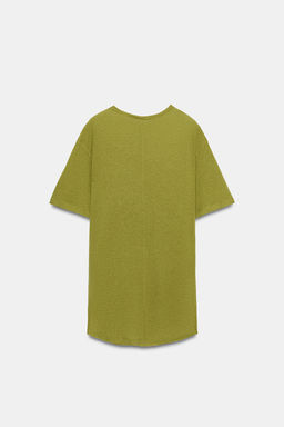 CAMISETA OVERSIZE FLUIDA / Lima fl?or
