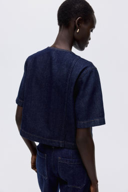 Camisa denim de doble botonadura - H&m фото 5