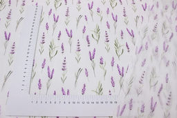 Муслин двухслойный Лавандовая нежность, ш.1.5м, хлопок-100%, 100гр/м.кв - Купава фото 4