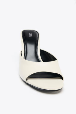 LEATHER TRANSPARENT WEDGE MULES - Zara фото 13