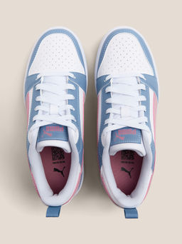Детские кеды PUMA Puma Rebound V6 Lo Jr Артикул 4587285, голубой