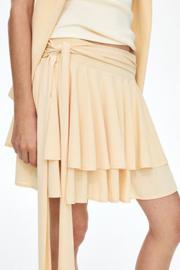 Minifalda escalonada con lazada - H&m фото 2