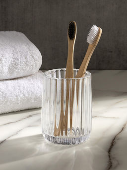 Стакан для зубных щёток 230мл прозрачный стекло